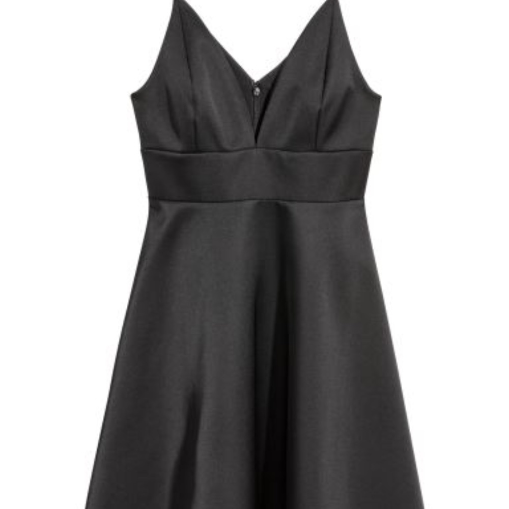 Black H&M Satin Cocktail Dress - Picture 2 of 3